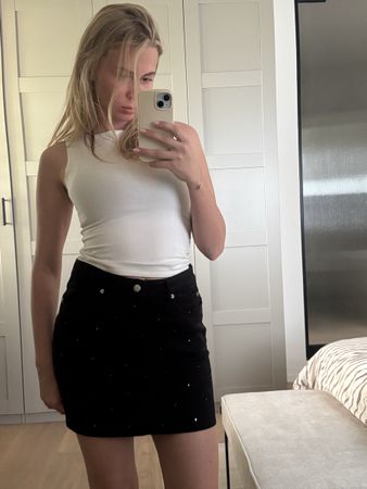 Zadig & Voltaire Jupe mit Glitzer