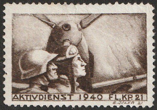 Alle Briefmarken: Sodatenmarke FL.KP. 21, 1940 – Gebraucht aus Aarburg von Aare10