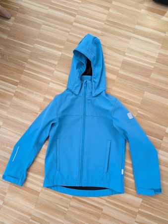 Reima Kuopio Softshell Jacke, hellblau, Grösse 128, Top!
