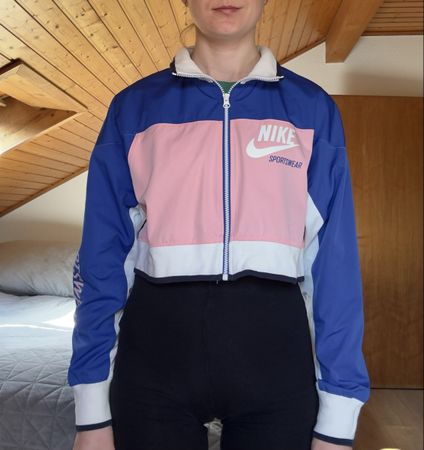     Veste Nike Archive Cropped Rose Bleu Taille S