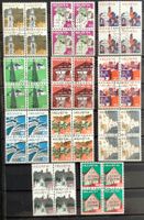 1973-1975 Landschaftsbildes 4er Satz Gest.mit Original Gummi