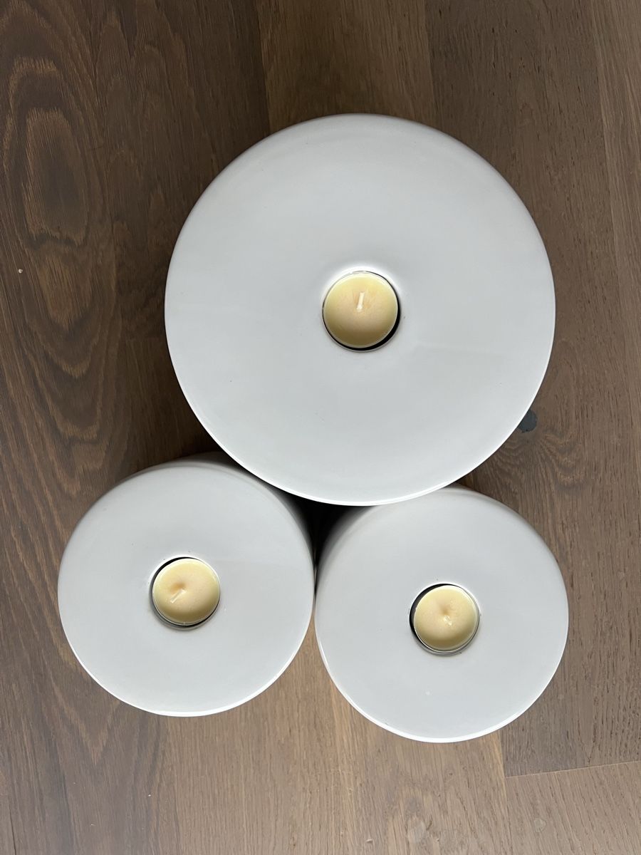 Kerzenständer: spezielle Kerzenhalter 3er-Set, weiss – Gebraucht aus Meierskappel von schoene_dinge 8