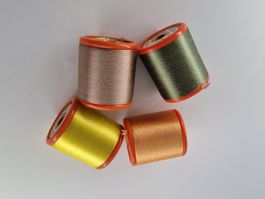 Vintage Seidengarn Bozzolo Reale Tre Stelle 4 Spulen