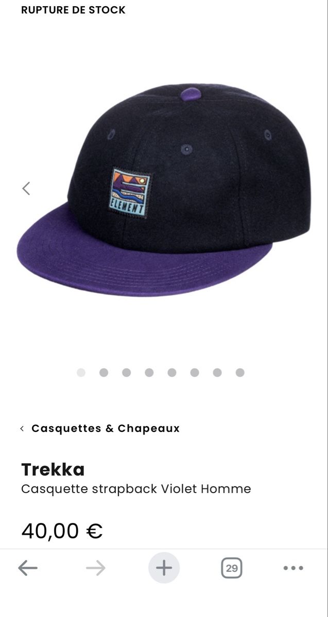 Altro in  Abbigliamento & Accessori: Element Trekka Cap  – Nuovo (secondo la descrizione) da Le Châble VS venduto da sov_xt6l