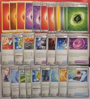 Pokémon Energie- und Trainerkarten DE - NM