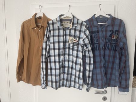 3 Hemden Herren Langarm Hugo Boss Camp David