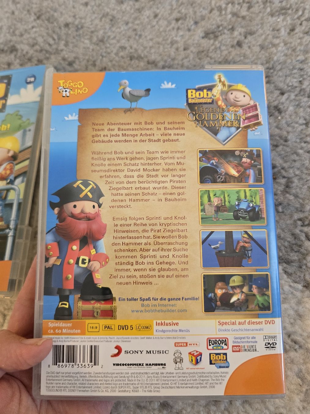 Tutti i DVDs: 2x DVDs Bob der Baumeister – Usato da Unterentfelden venduto da Panda-87 2