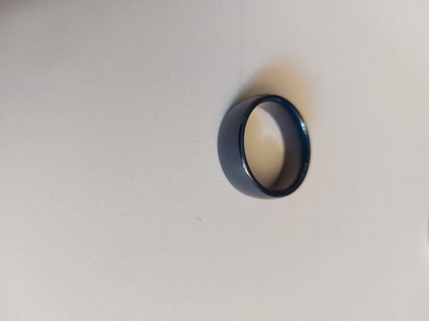 Anelli: Schöner, schlichter Herren Ring, Dunkelblau, Grösse 64 – Nuovo e nell'imballaggio originale da St. Gallen venduto da kamel27 3