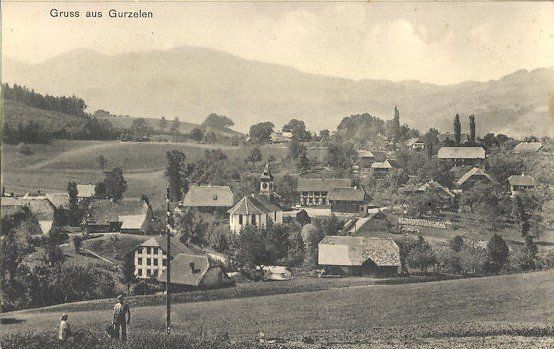 Cartoline postali: Gurzelen BE Ortsansicht Nr.197 , ca.1910 – Usato da Solothurn venduto da Bepposol