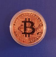 💵 Bitcoin (Kupfer-Münze) 🎯 Gedenkmünze (NEU/OVP)