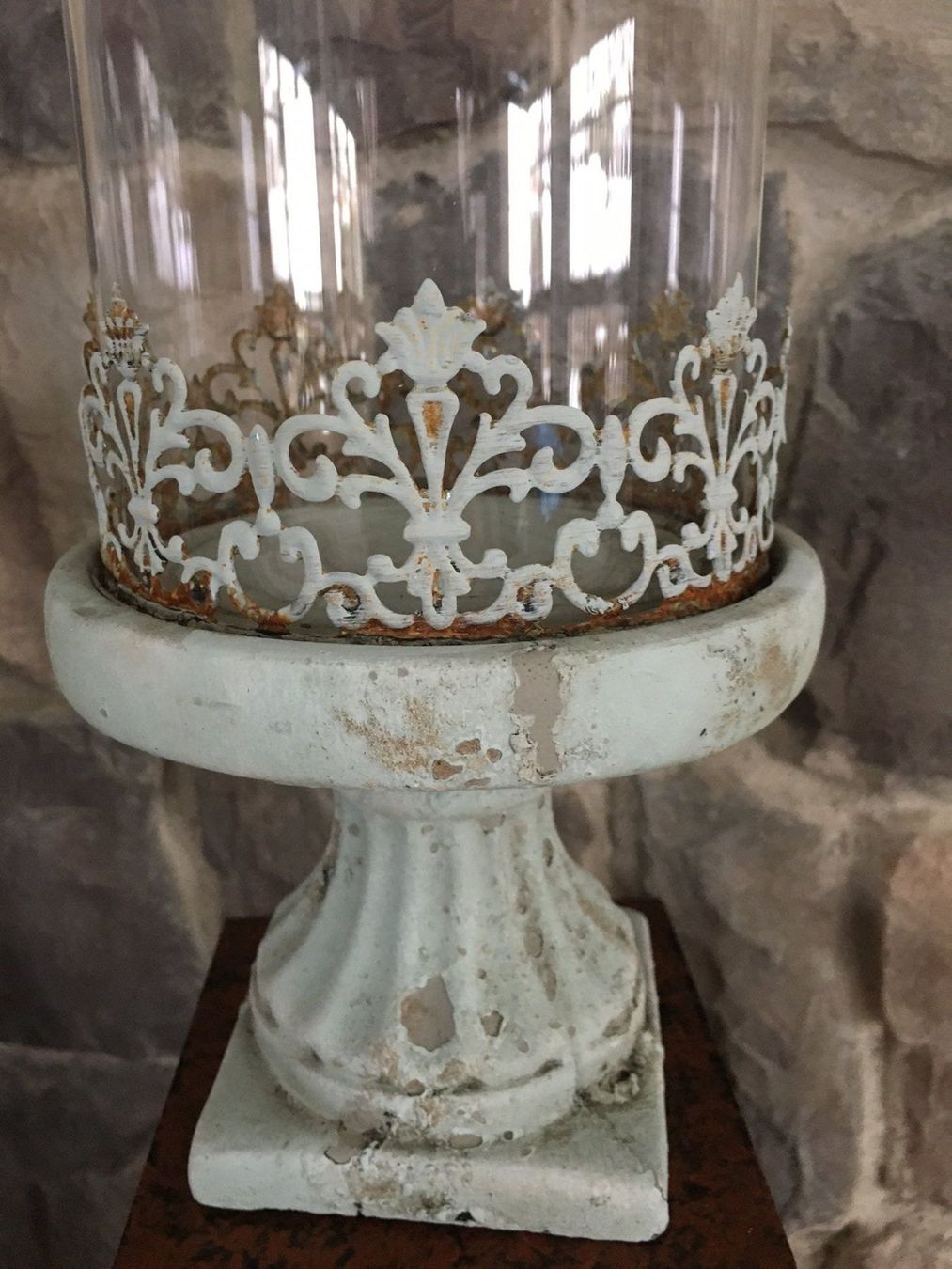 Portacandele: Windlicht Shabby Chic mit Glaszylinder – Nuovo e nell'imballaggio originale da Volketswil venduto da rubin74 2