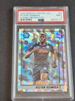 Victor Osimhen RC /250 Atomic Refractor 2020-21 Merlin  PSA9