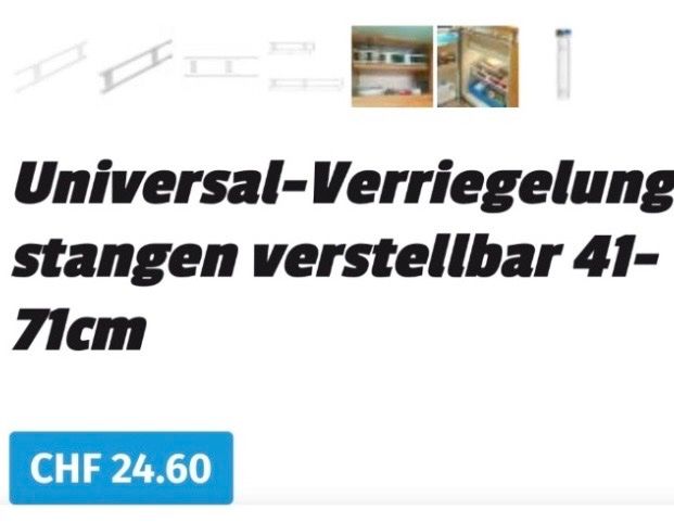 Supporti a parete: ProPlus Universal-Verriegelungsstangen, , 7 Stück – Nuovo e nell'imballaggio originale da Wiesendangen venduto da plus-minus 4