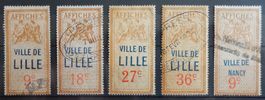 Frankreich AFFICHES Marken Lot mit alten Werten II
