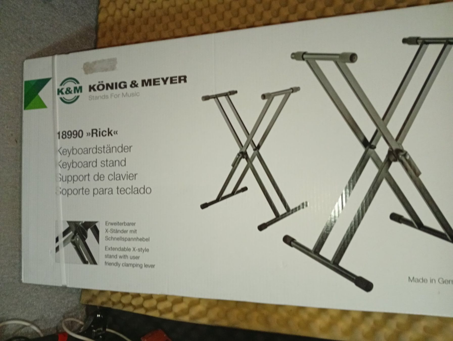 König & Meyer Supporti per strumenti musicali & leggii: K&M 18990 Keyboardständer – Nuovo e nell'imballaggio originale da Zénauva venduto da Alois6