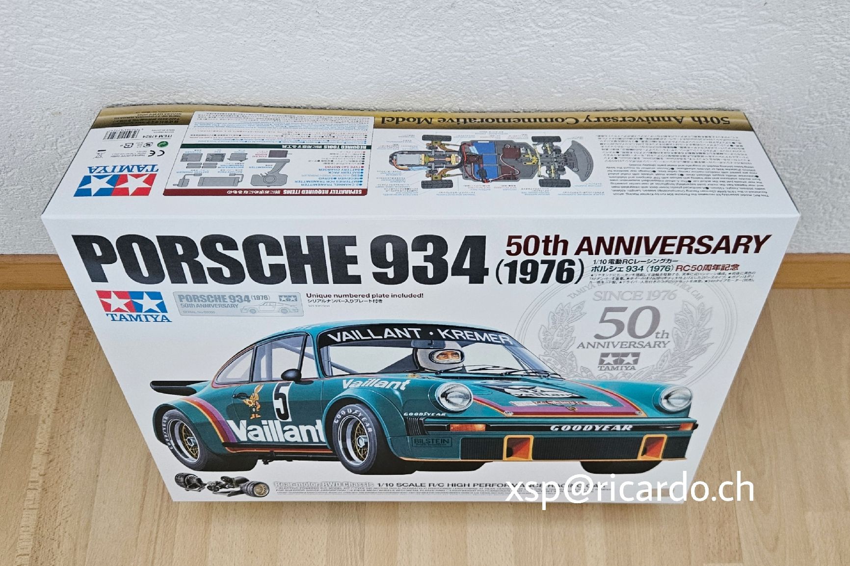Tamiya Modellismo RC: Tamiya Porsche 934 50th Anniversary – Nuovo e nell'imballaggio originale da Täuffelen venduto da Xsp 1