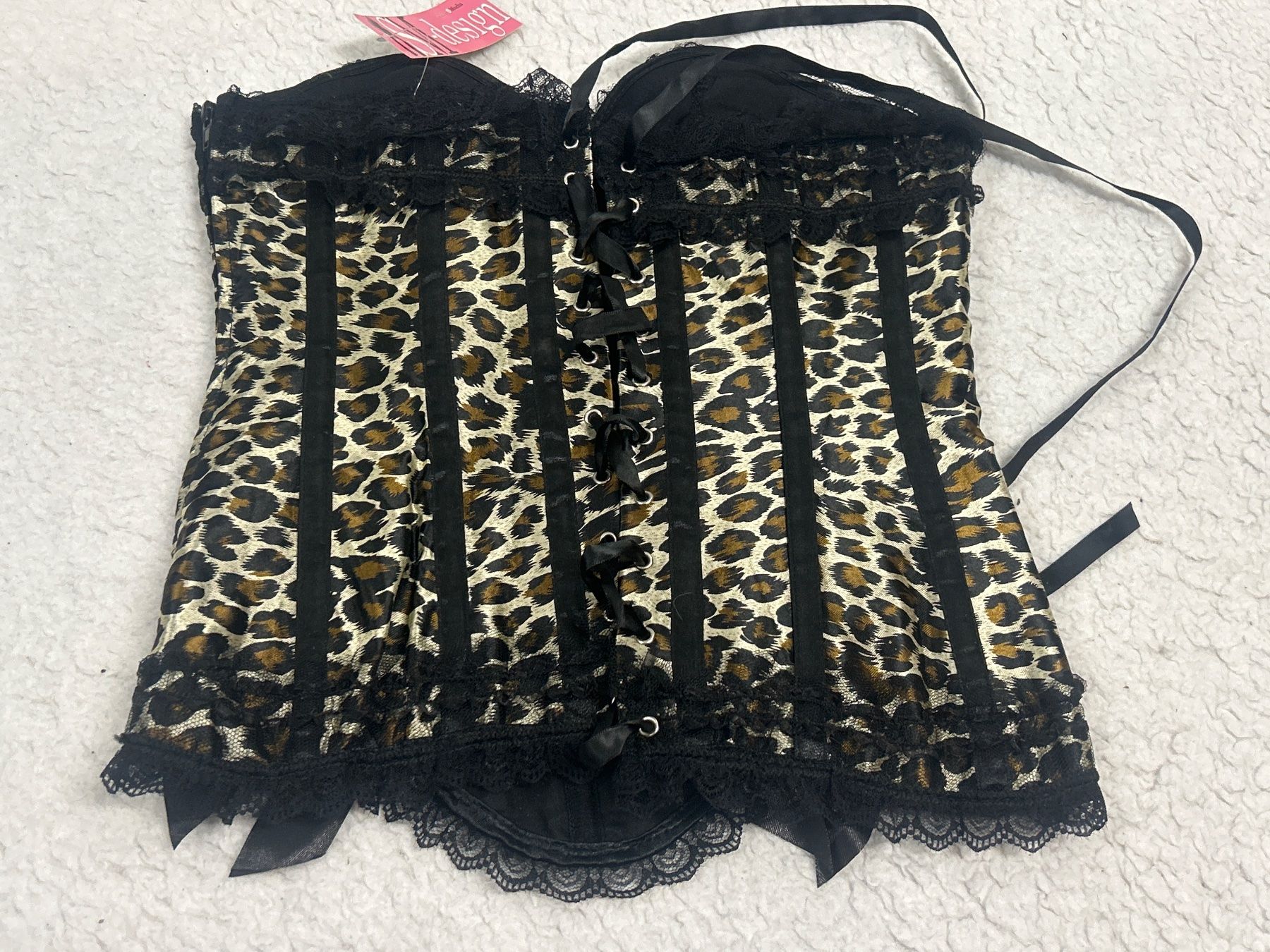 Altra biancheria intima: Leopard Korsett mit Spitze, Neu Grösse M – Nuovo e nell'imballaggio originale da Regensdorf venduto da Spyke55 3