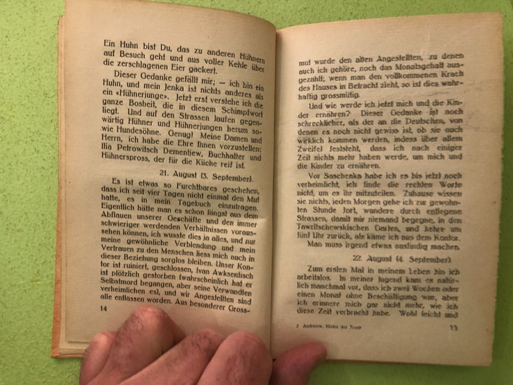 Libri: Leonid Andrejew: Hinter der Front – Usato da Zürich venduto da allp 3