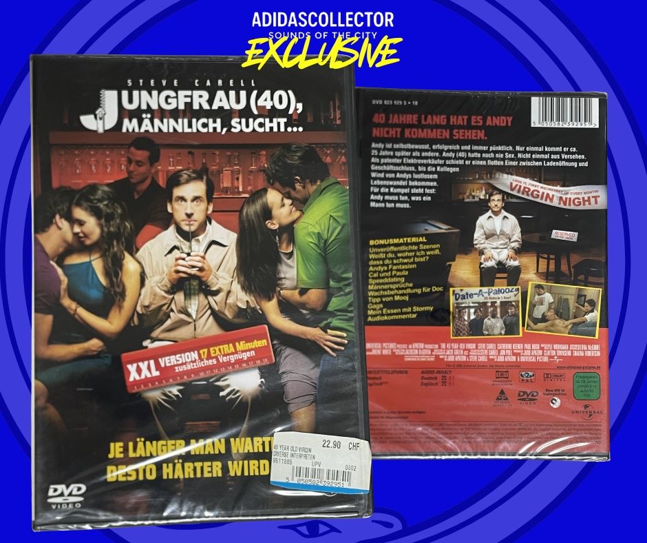 Tutti i DVDs: Jungfrau 40 männlich sucht… – Nuovo e nell'imballaggio originale da Muri b. Bern venduto da AdidasCollector