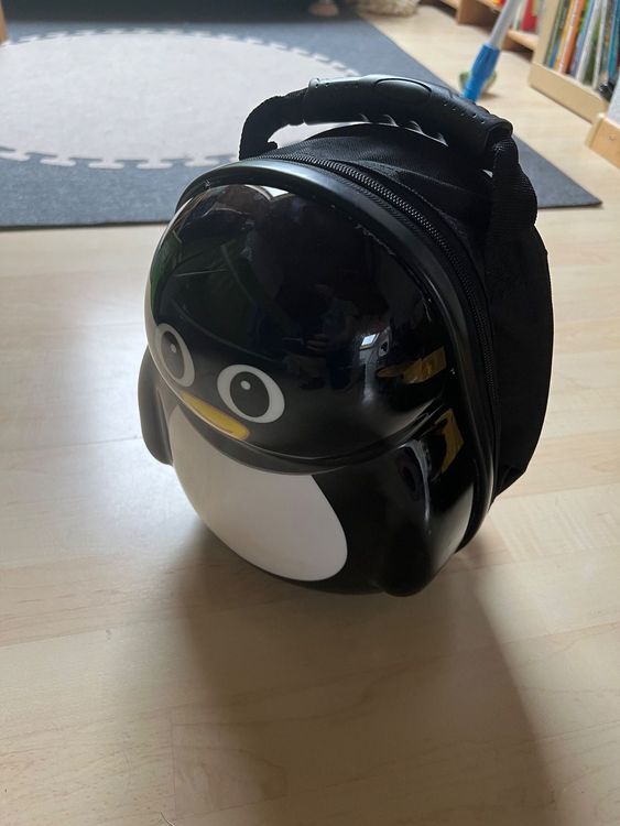 Kinder Sicherheitsrucksack Mit Haltegurt - Pinguin Design