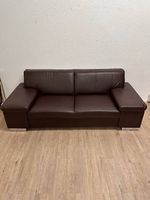 Candy Cadiz 3-Sitzer Ledersofa Braun (215 cm)