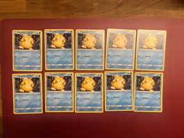 Pokemon 10x Psyduck non Holo Hidden Fates near Mint