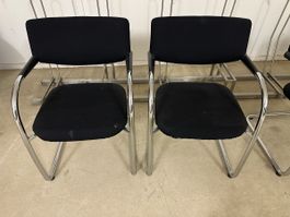 2 Stühle Freischwimger Vitra Visavis