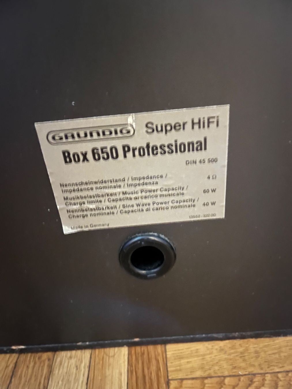 Casse acustiche: Grundig Box 650 Professional – Usato da Zürich venduto da d24zu 2
