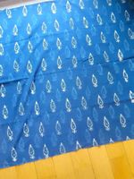 NEU - indischer Blockdruck Indigo 1.10 x 0.91 - NEU