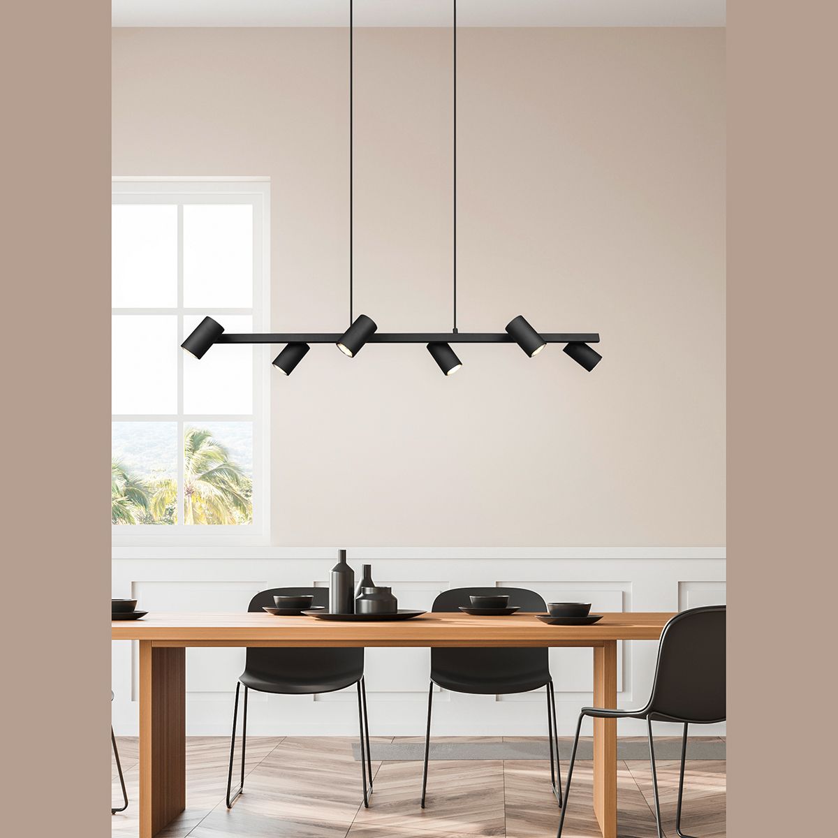 Kronleuchter & Deckenlampen: Pendelleuchte, Schwarz, 6 Strahler, IP20 – Neu (gemäss Beschreibung) aus Kreuzlingen von Smart-Light 1