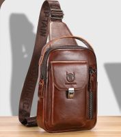 Umhängetasche aus Leder Retro-Stil - Sac à bandoulière