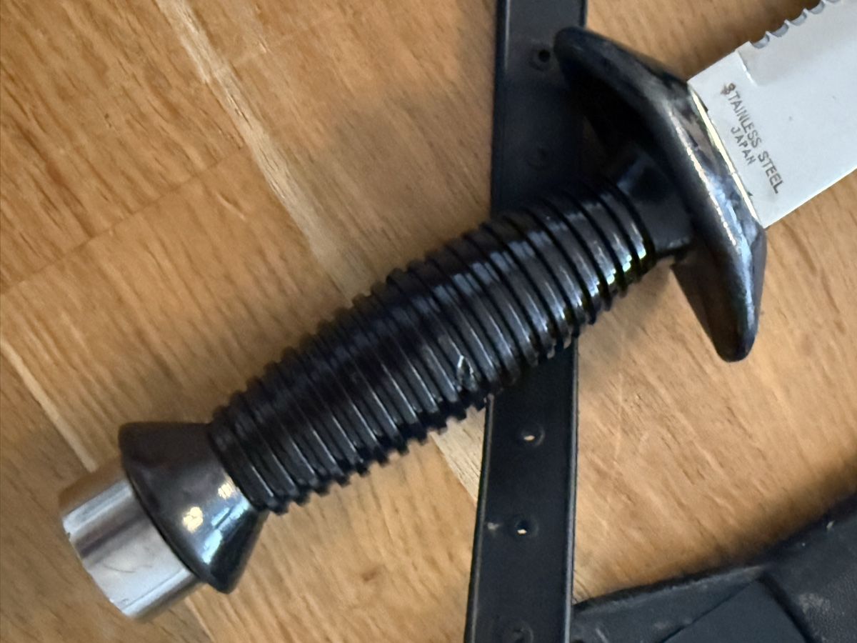 Altro per Immersioni: Altes Taucher Messer mit Scheide Jagdmesser Form – Usato da Goldach venduto da Messerguru 2