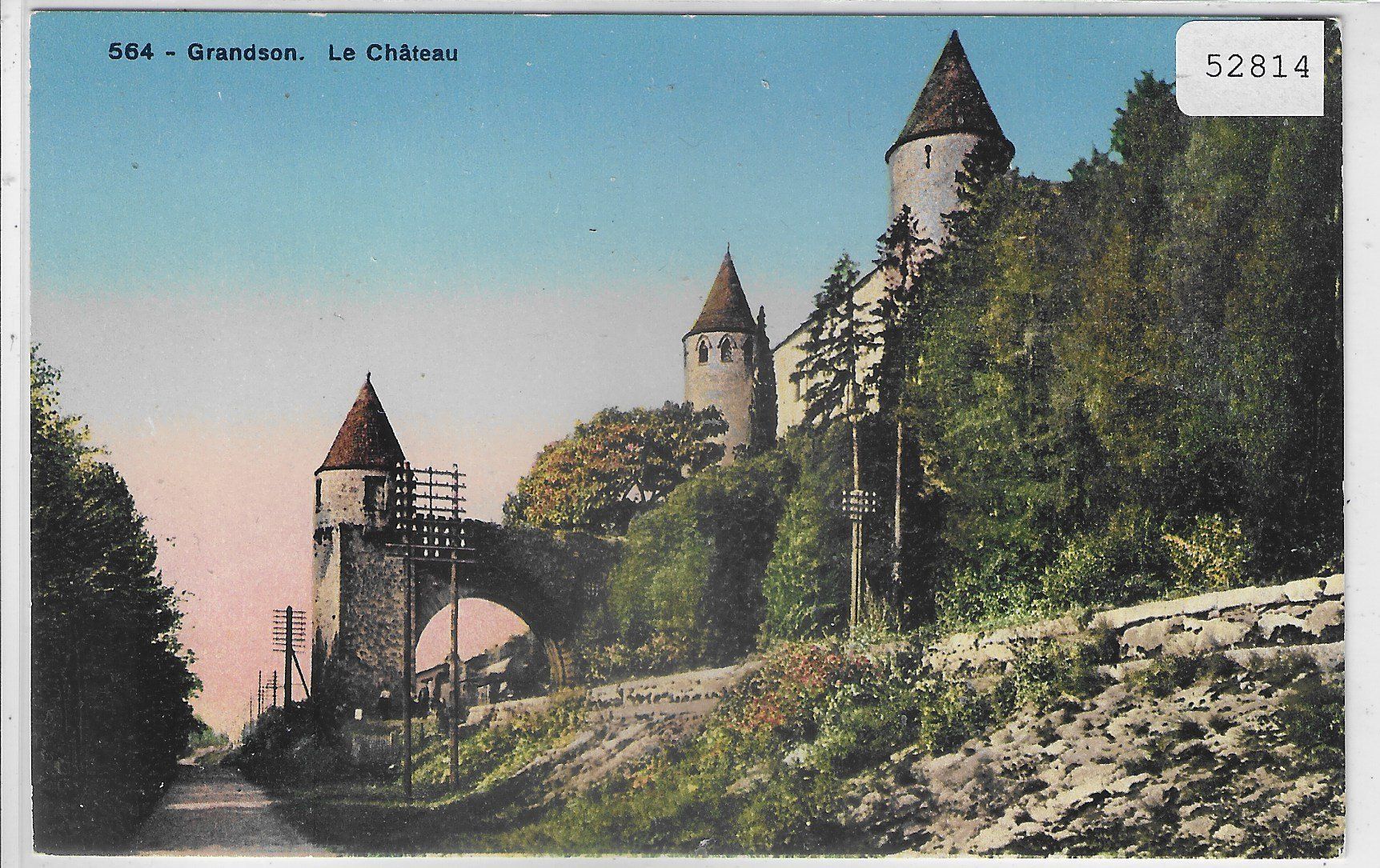 Cartoline postali: Grandson - Le Chateau - Litho – Usato da Ettingen venduto da Kartenplanet
