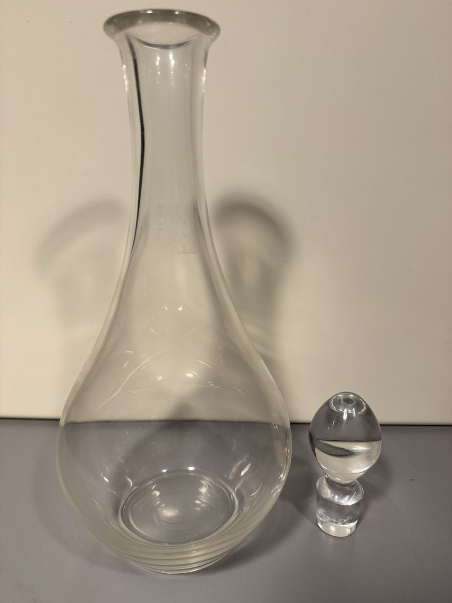 Caraffe: Glas-Karaffe Weinkaraffe Dekanter mit Stopfen - Design – Usato da Zürich venduto da Nobs1 4