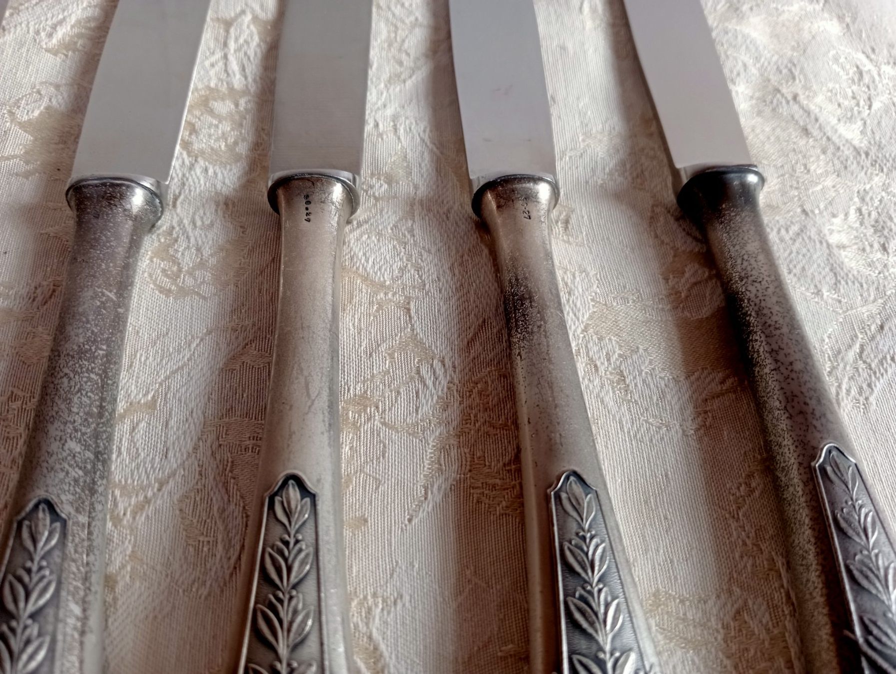 Besteck: 7 Messer 90/27 PEKA Schützengesellschaft Gewehre versilbert – Gebraucht aus Oberdorf BL von Barocki888 4