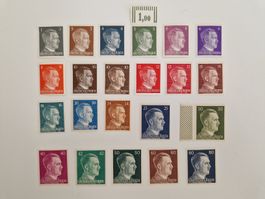 Deutsches Reich Adolf Hitler Briefmarken Set postfrisch