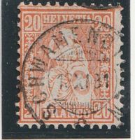Zu. Nr. 48 Faserpapier Vollstempel Schwamendingen