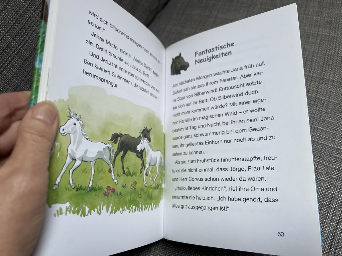 Libri: Lesebuch Silberwind „Das Einhornfohlen“ – Usato da Kirchberg BE venduto da Bergdorf16 4