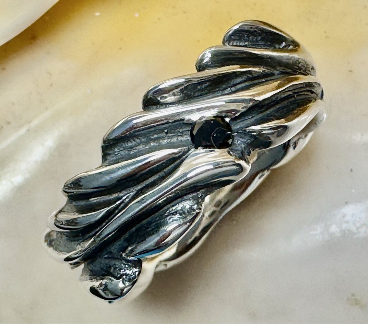 Ringe: Echter schwarzer Natur-Diamant - Silberring – Neu und originalverpackt aus Jona von Herzschmiede 3