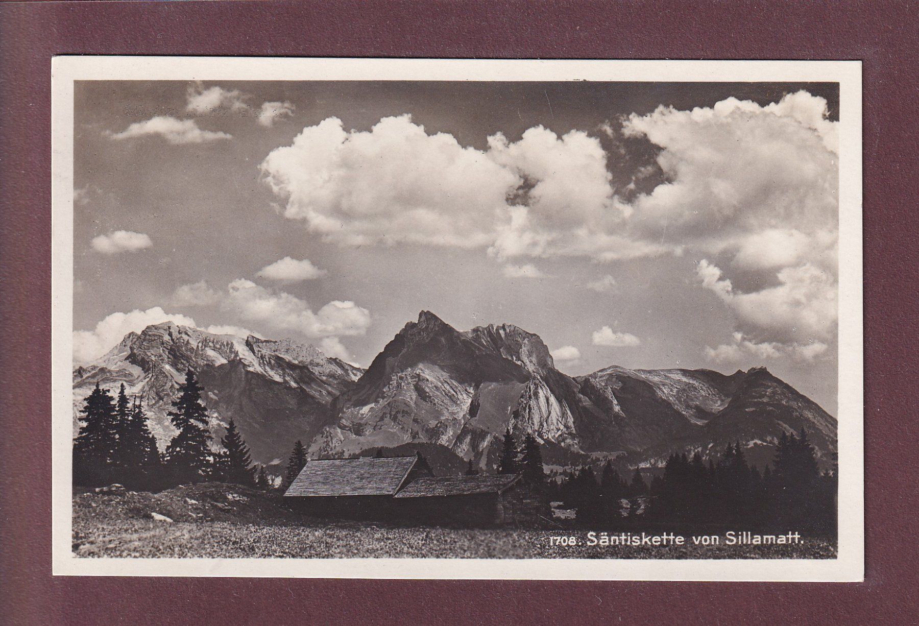 Ansichtskarten: SILLAMATT - Säntiskette - 1930 – Gebraucht aus Pully von nicecards