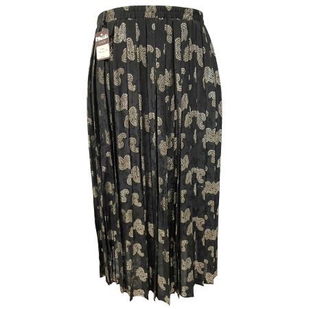 Jupe/Rock XL/XXL schwarz m gold Jacques Fath VINTAGE 1990s