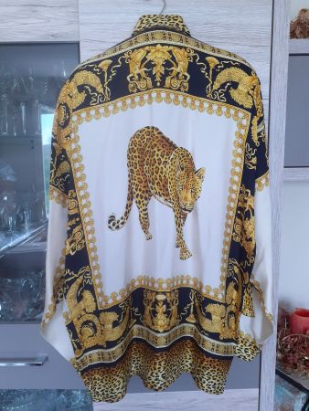 VERSACE Classic V2 Hemd, Vintage, Seide, Grösse III M, 1990