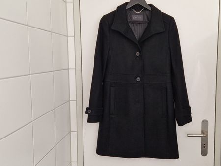 Esprit Kurzmantel schwarz - Gr. 36 neuwertig