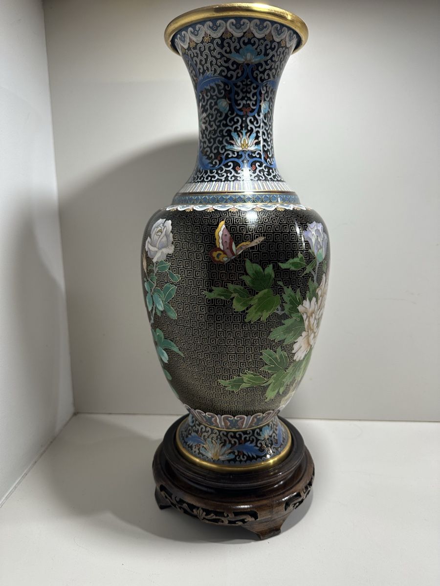 Vasen & Gefässe: Grand vase chinois en cloisonné – Gebraucht aus Bellevue von bordeaux075cl 1