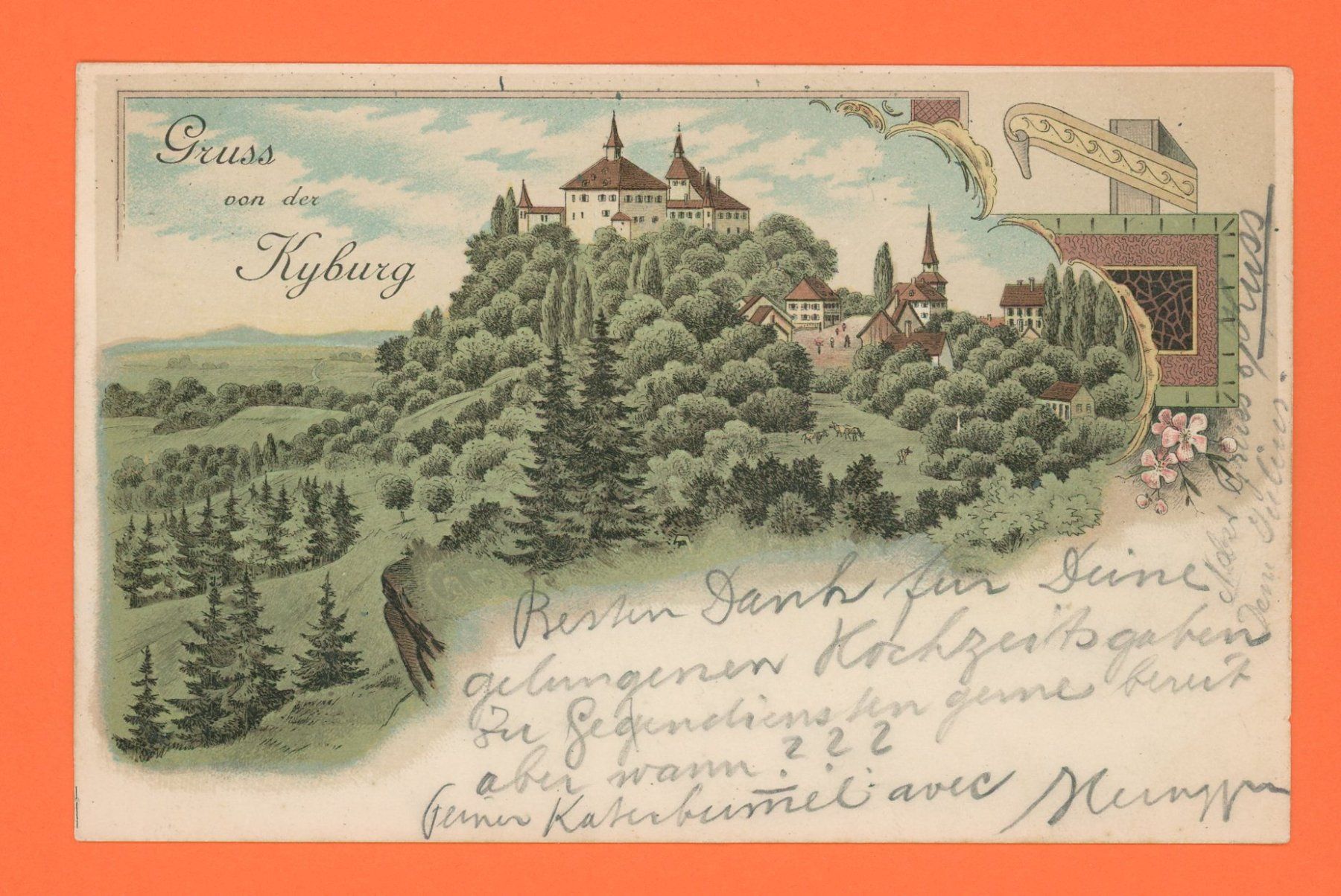 Cartoline postali: Gruss von der Burg Kyburg – Usato da Opfikon venduto da Pritt04