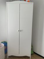 Kinder Kleiderschrank weiss mit Motivknöpfen guter Zustand