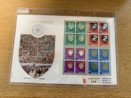 Luxusbrief FDC 28.11.79 Bern Pro Juventute 4er Block Satz