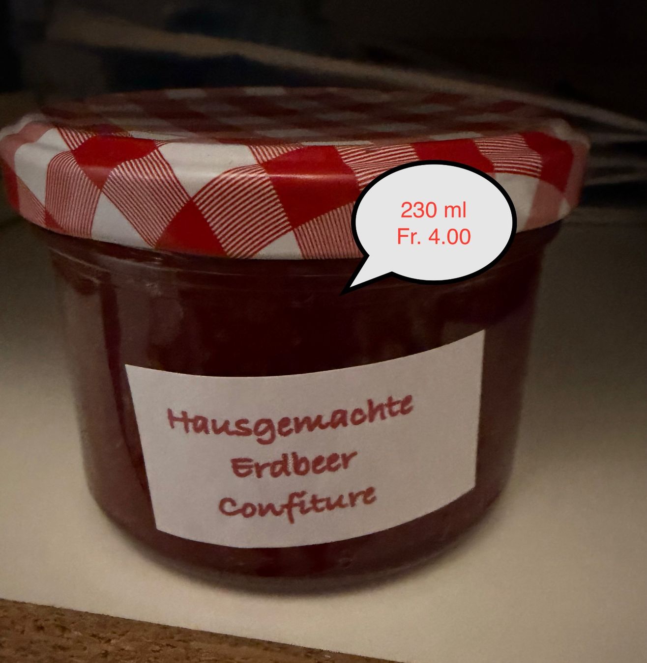Cibi & Specialità: Erdbeerenconfi  Hausgemacht 230 ml – Nuovo (secondo la descrizione) da Obergösgen venduto da Andre118