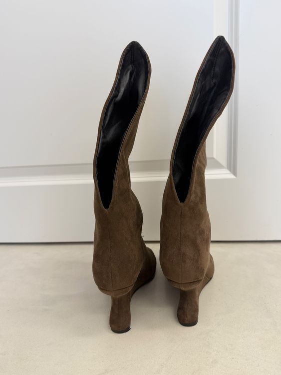 Bottines chocolat imitation daim (Gebraucht) in giffers für CHF 50 ...