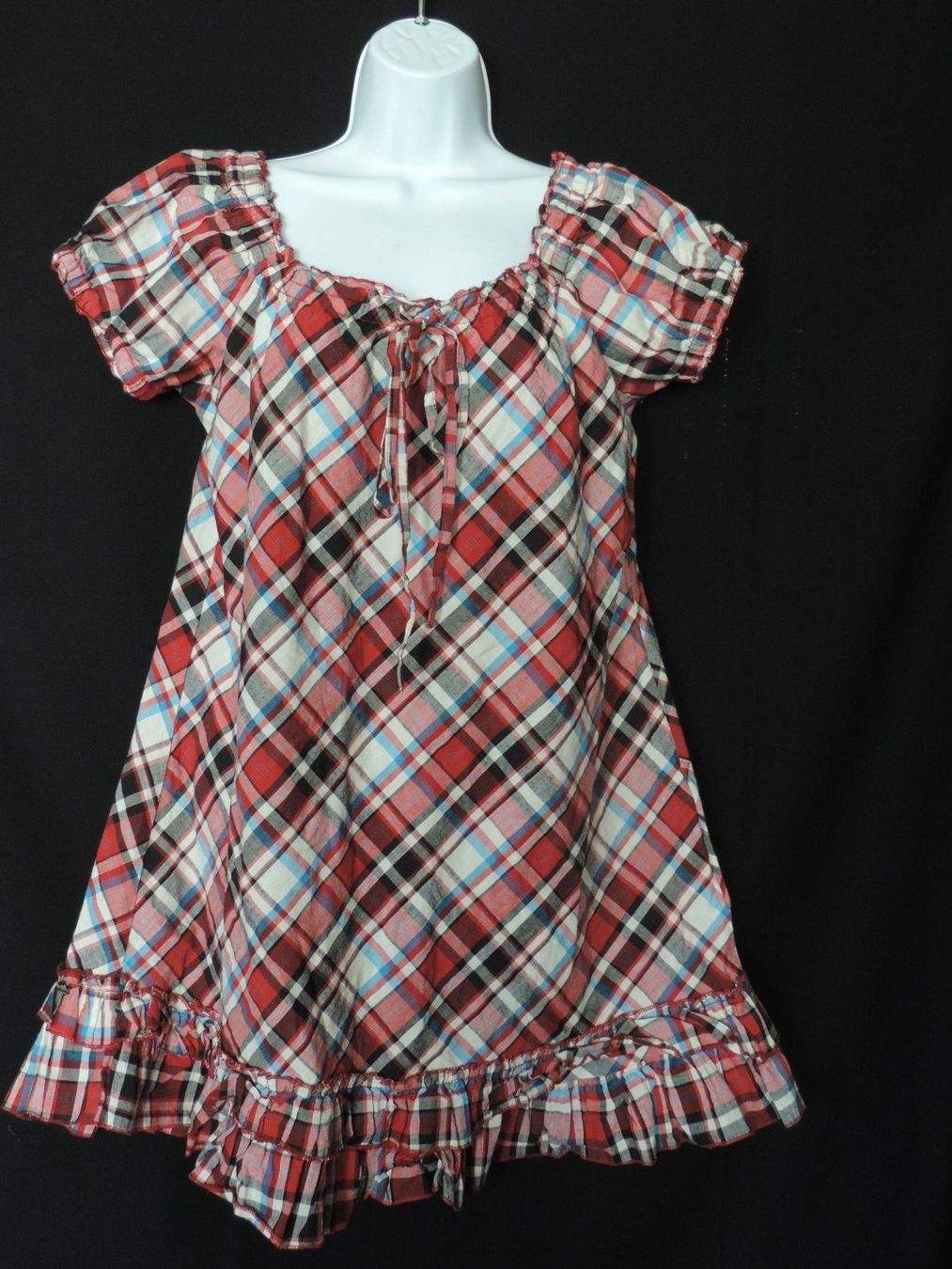 Kleider: robe à carreaux rouge et bleue – Gebraucht aus Genève von Axelle333 2